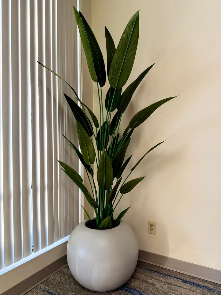 Globe Fiberglass Planters