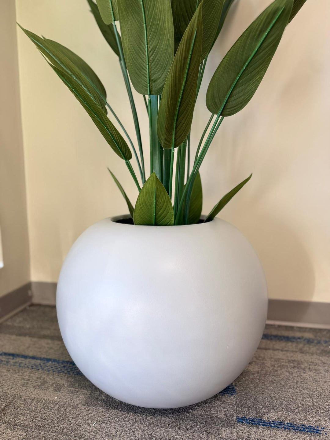 Globe Fiberglass Planters