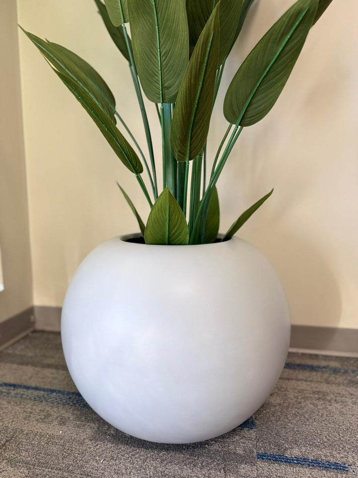 Globe Fiberglass Planters