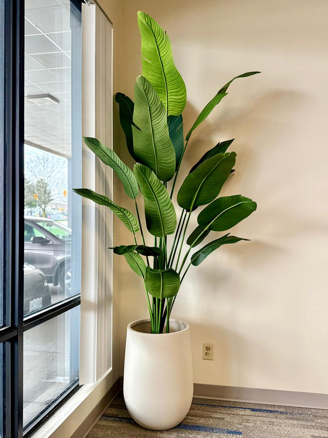 Modern Cream White Resin Planters