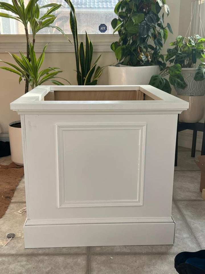 Large White Wooden Box – Rental