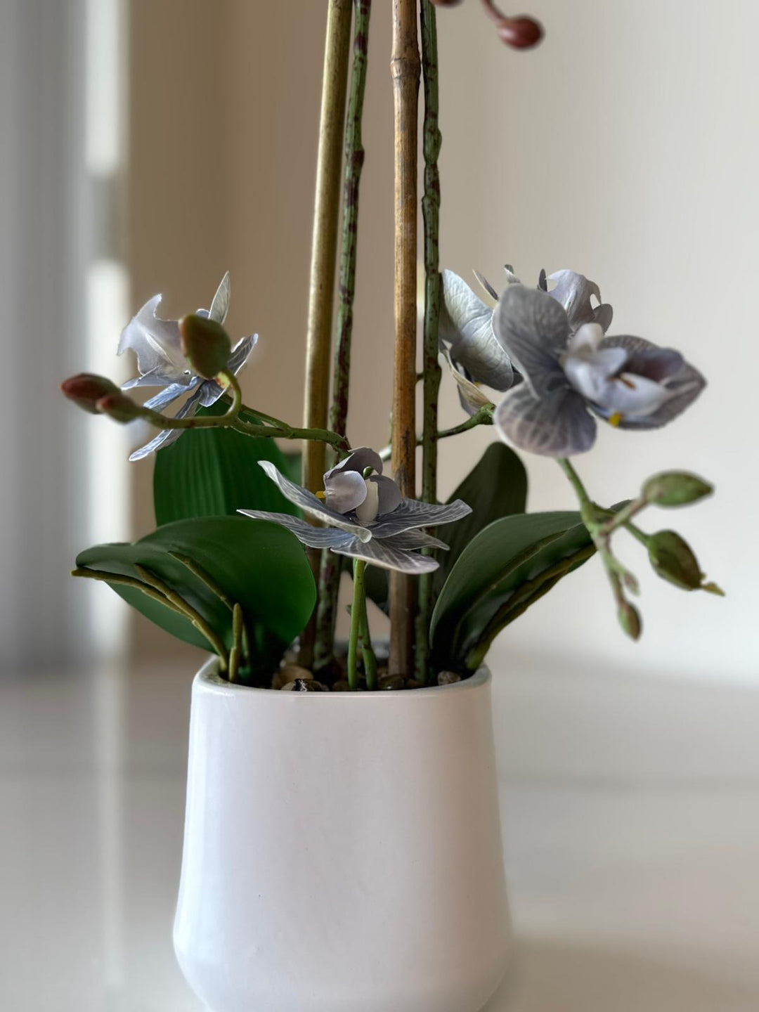 Lavender Orchid Arrangement with real tough flowers