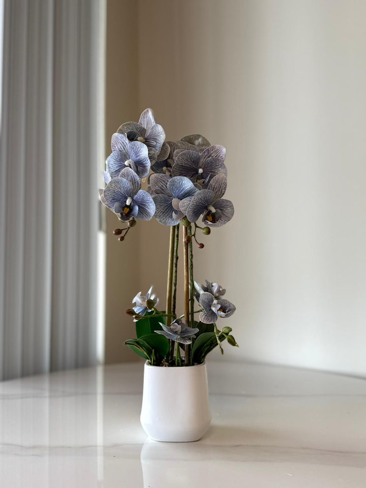 Lavender Orchid Arrangement with real tough flowers
