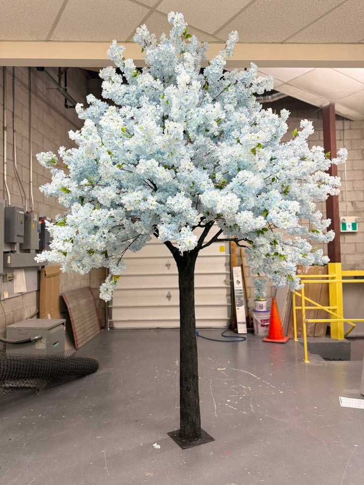 10ft Artificial Soft Blue Cherry Blossom Tree Rental