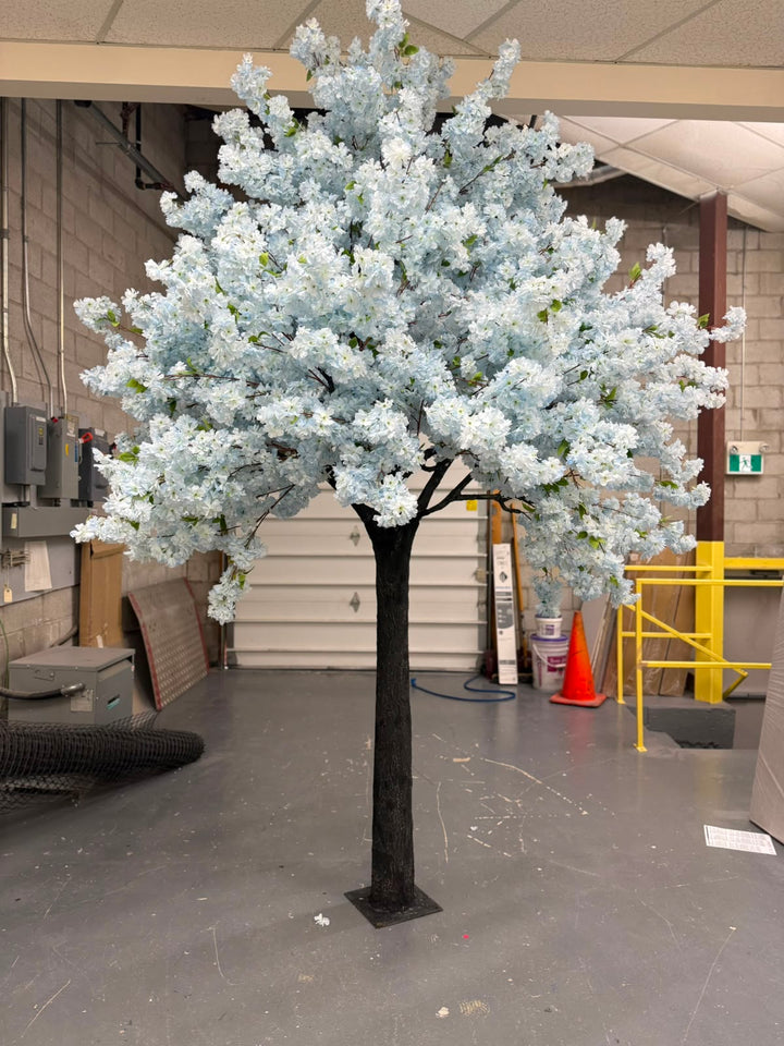 10ft Artificial Soft Blue Cherry Blossom Tree Rental