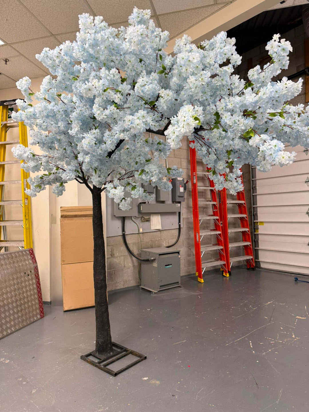 10ft Artificial Soft Blue  Cherry Blossom Arch Tree