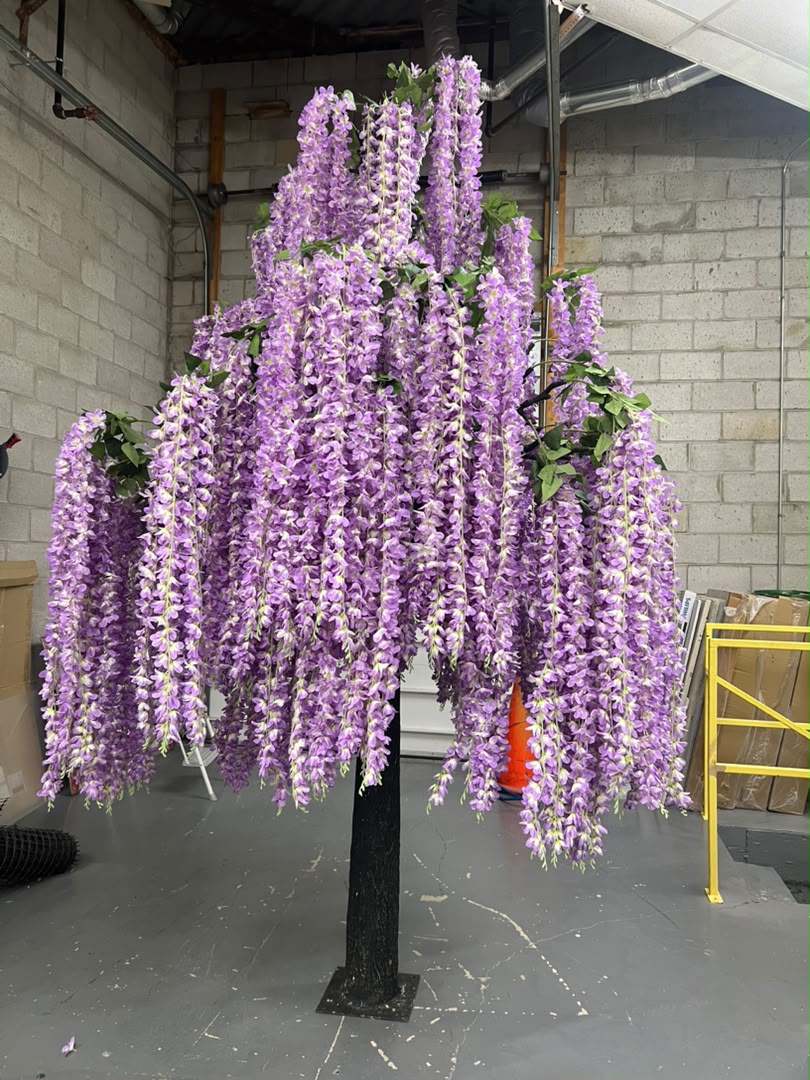 10ft Artificial Lavender Wisteria Tree