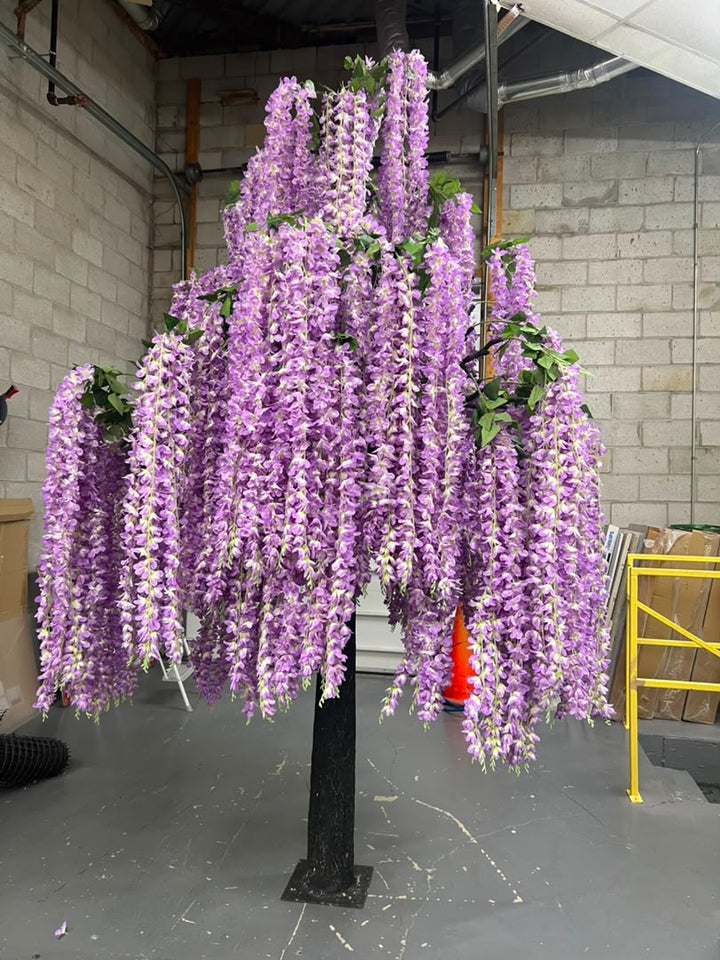 10ft Artificial Lavender Wisteria Tree Rental