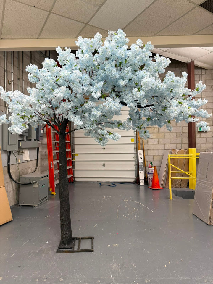 10ft Artificial Soft Blue  Cherry Blossom Arch Tree