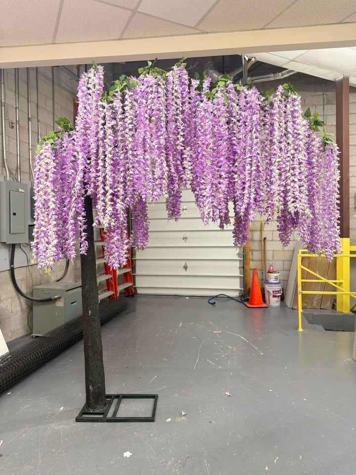 10ft Artificial Lavender Wisteria  Arch Tree Rental