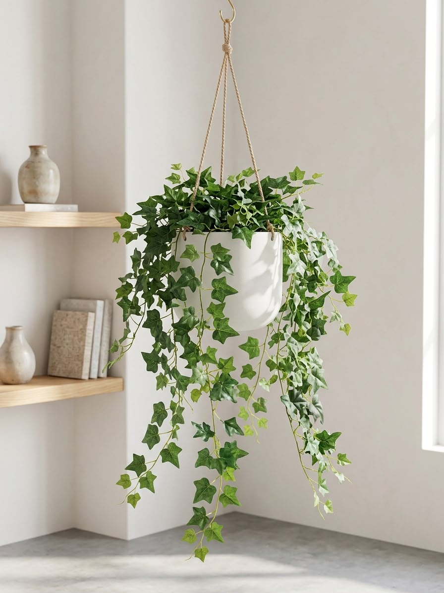 Artificial 7 Branch Extended English Ivy Hanging Vine_ 120 cm