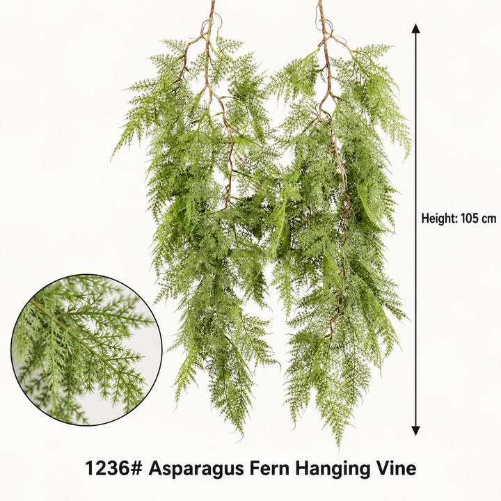 Artificial Asparagus Fern Hanging Vine_ 105 cm
