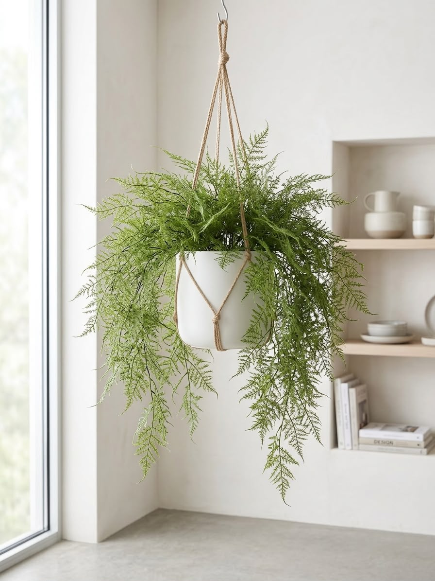 Artificial Asparagus Fern Hanging Vine_ 105 cm