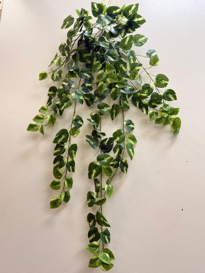 Artificial 9 Branch Yellow Green Pothos  Hanging Vine_ 100 cm