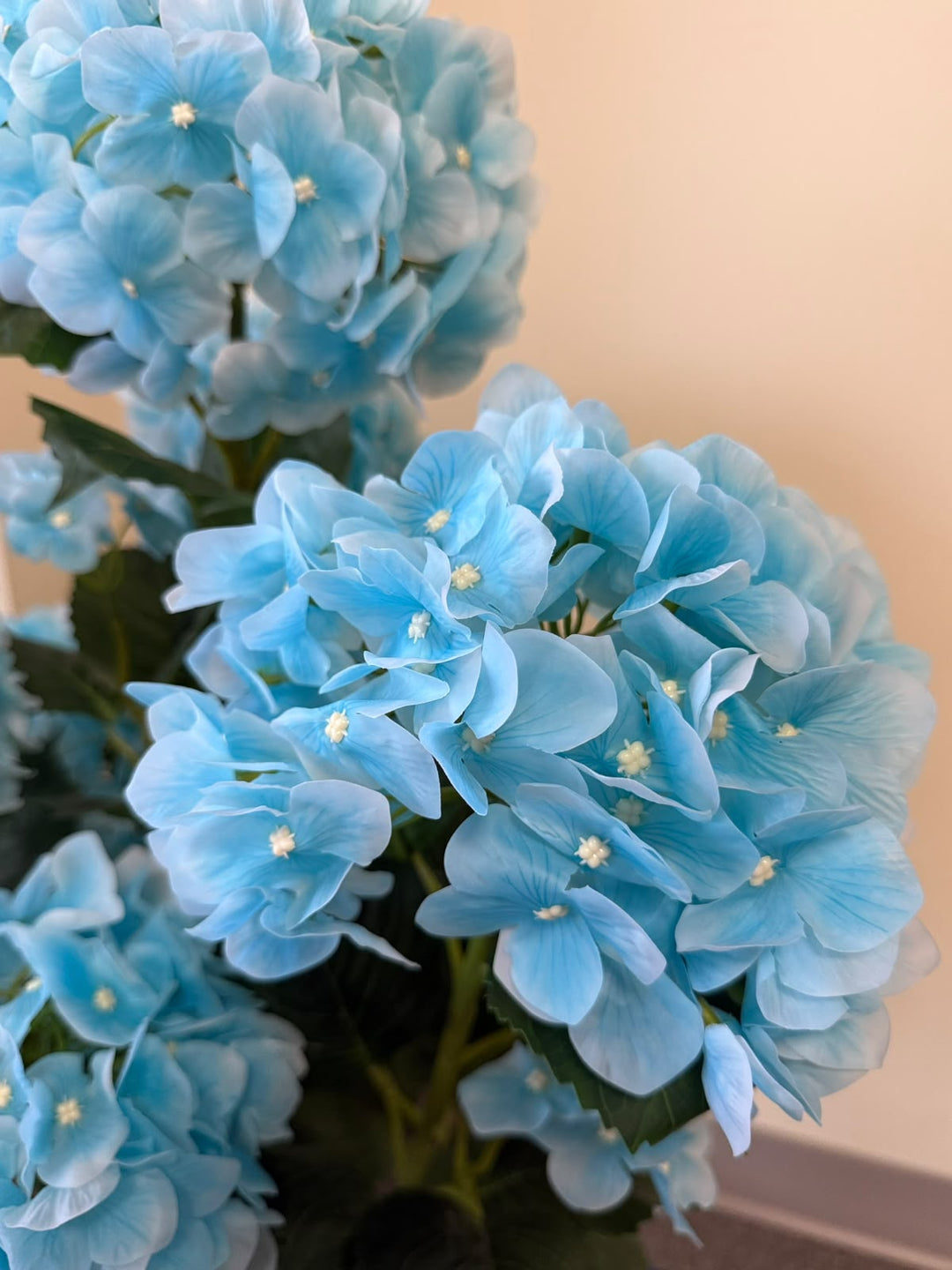 Artificial Light Blue Hydrangea Flower Plant _3ft