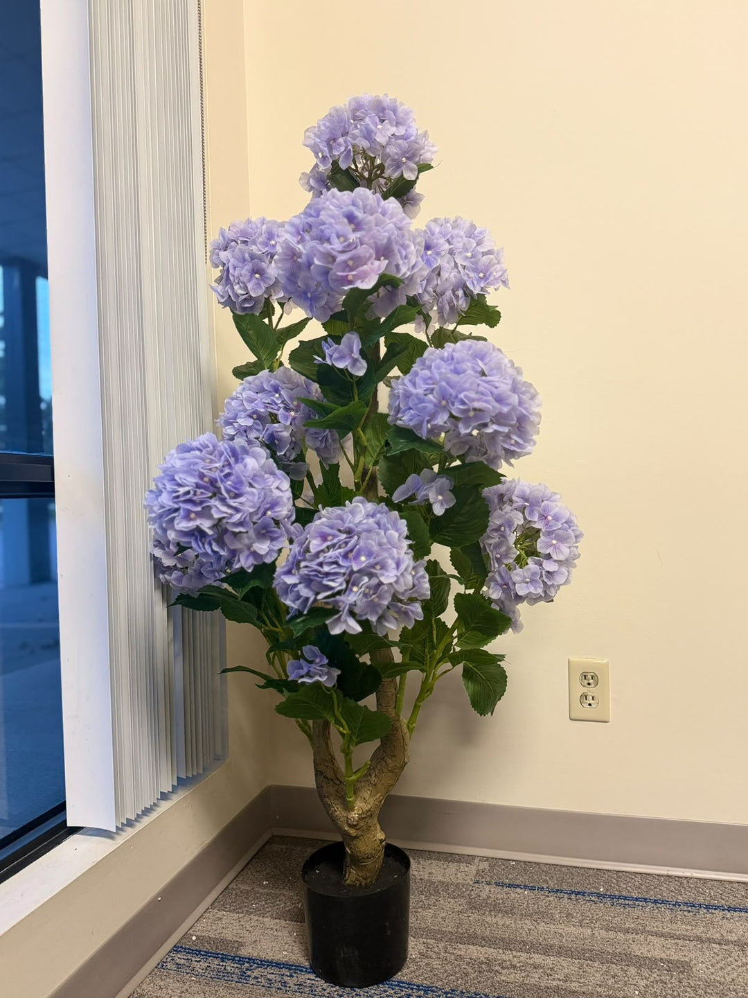 Artificial Lavender Hydrangea Flower Plant _4ft