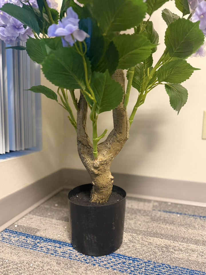 Artificial Lavender Hydrangea Flower Plant _4ft