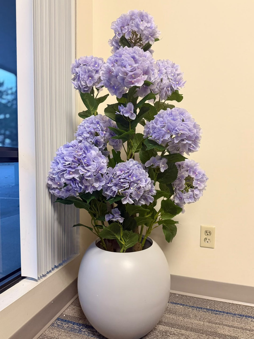 Artificial Lavender Hydrangea Flower Plant _4ft