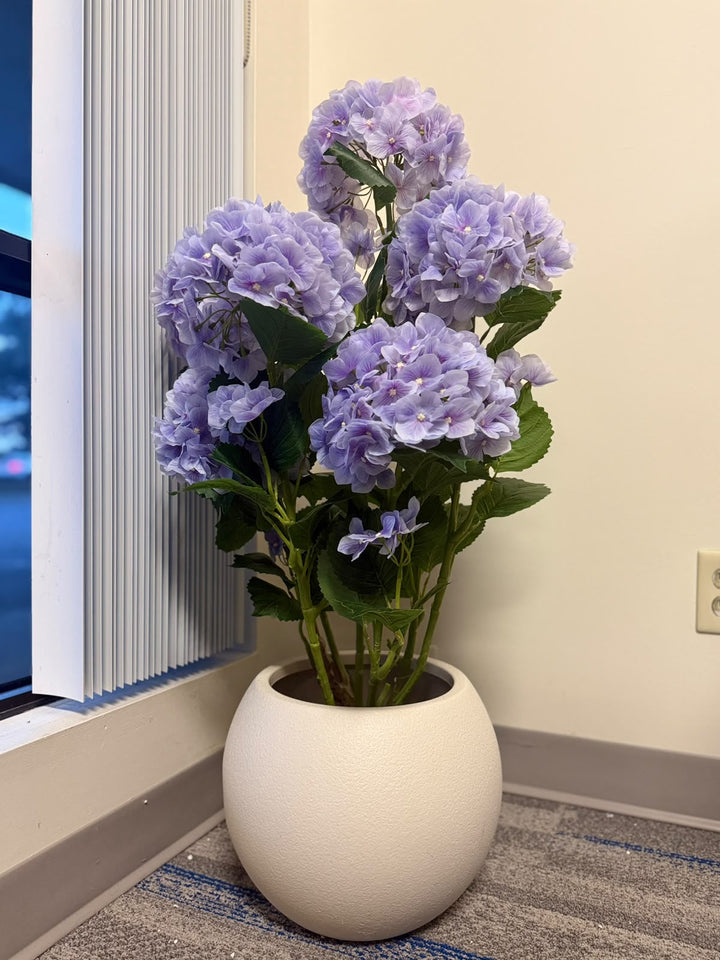 Artificial Lavender Hydrangea Flower Plant _3ft