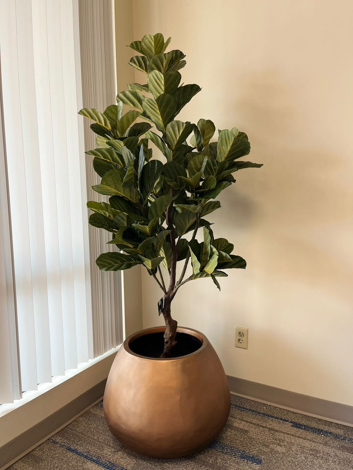 Elegant Cement Planters (24"W x 18"H)
