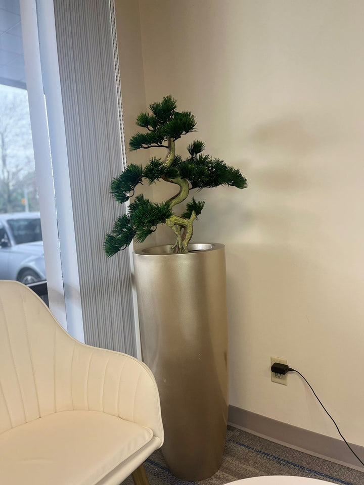 Modern Glossy Cylindrical Planters