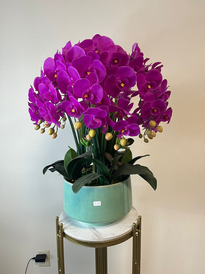 Real touch Artificial Orchid Flower Arrangement (10 stems )
