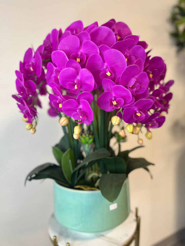 Real touch Artificial Orchid Flower Arrangement (10 stems )