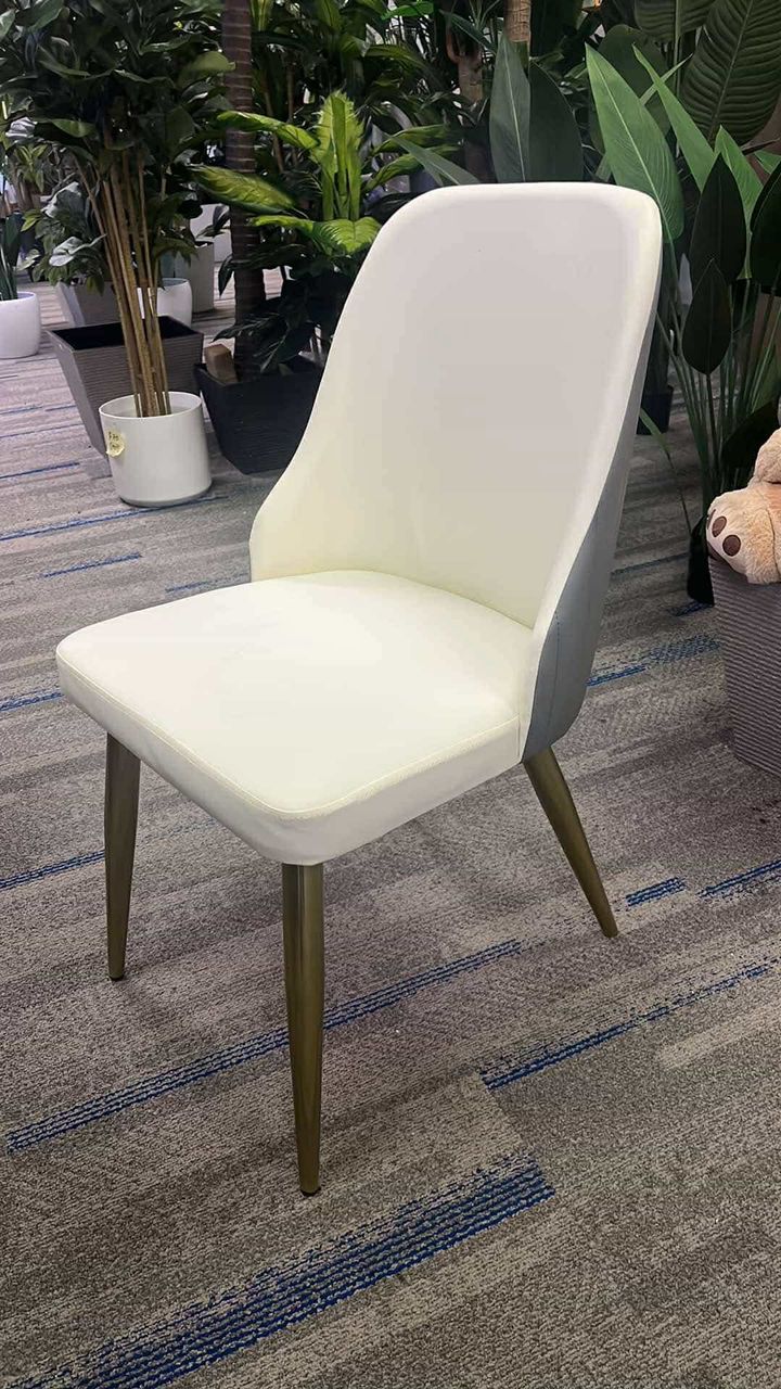 Modern Upholstered Grey Dining Chair