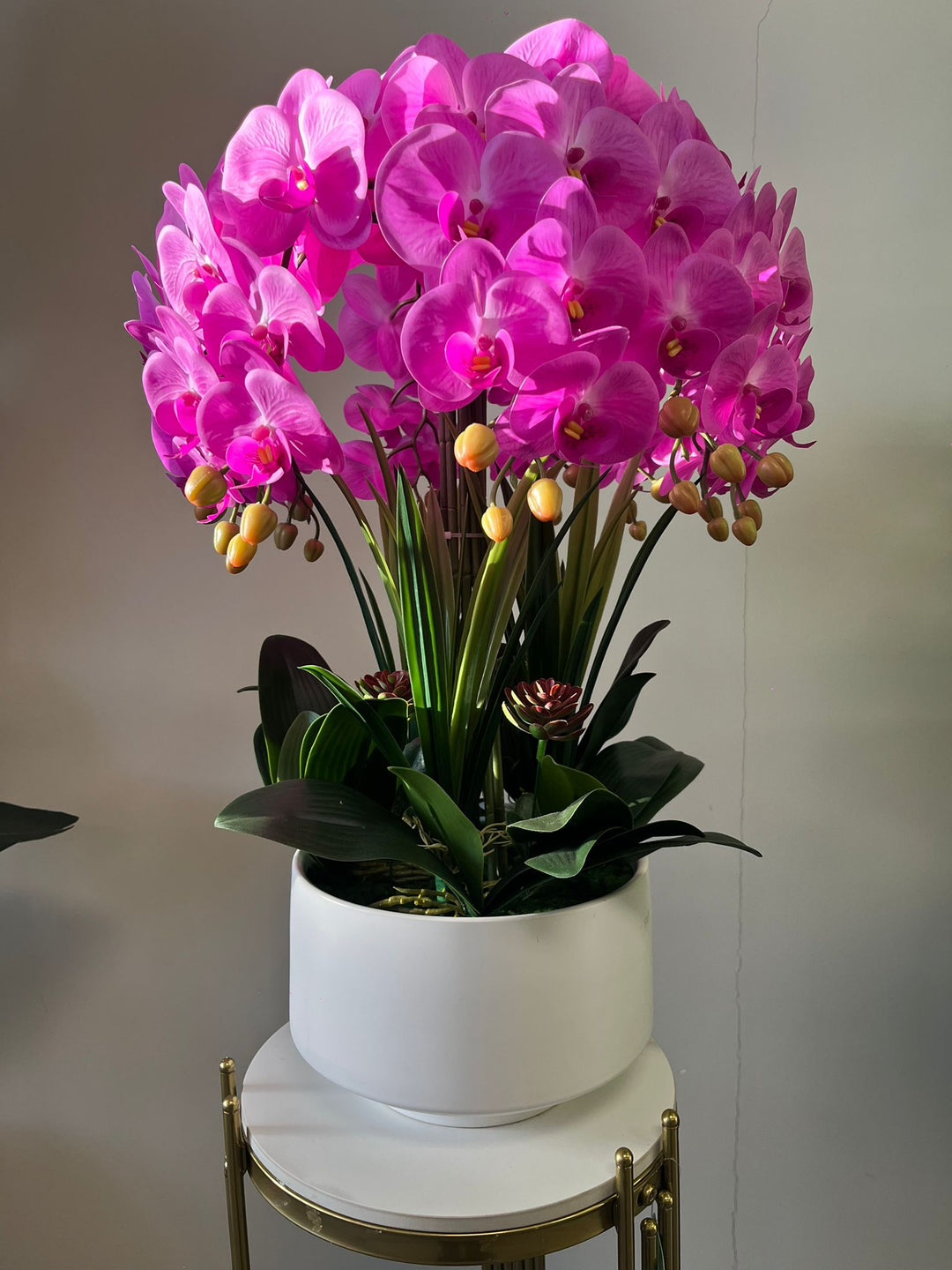 Real touch Artificial Orchid Flower Arrangement (10 stems )