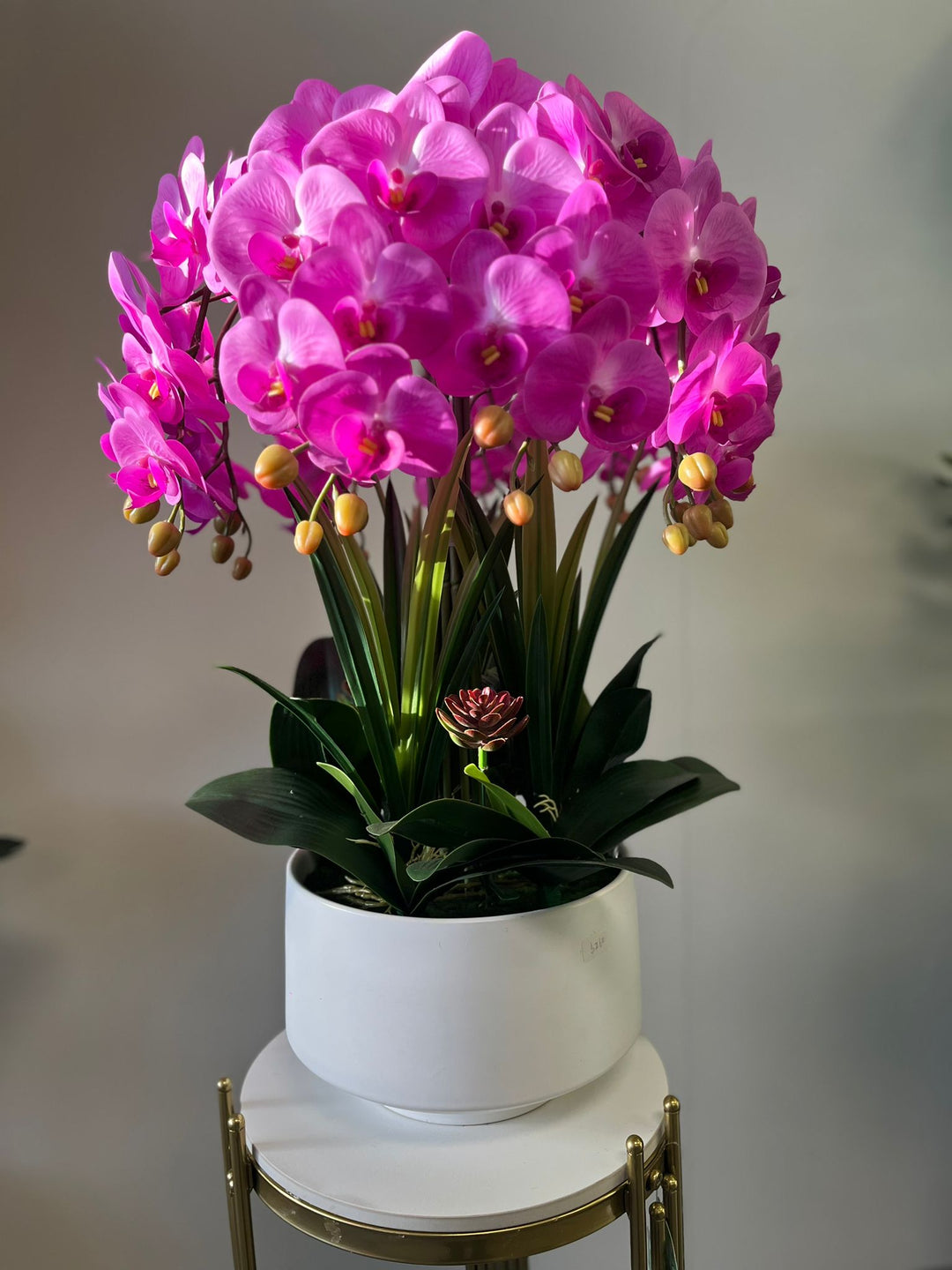 Real touch Artificial Orchid Flower Arrangement (10 stems )