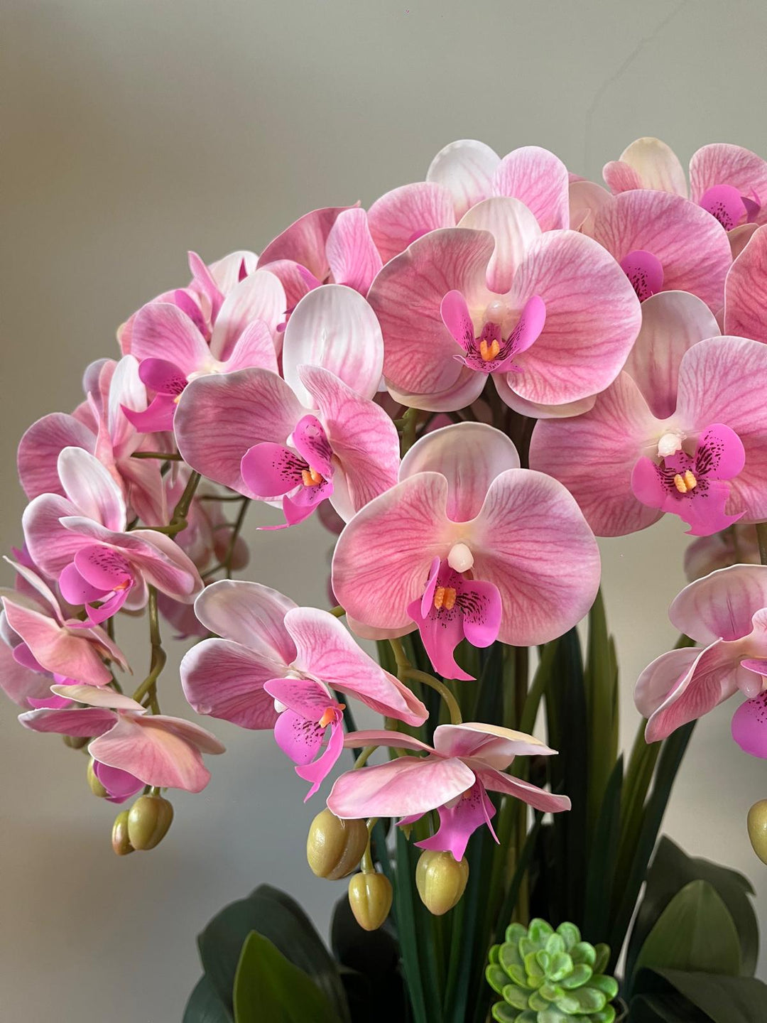 Real touch Artificial Orchid Flower Arrangement (10 stems )