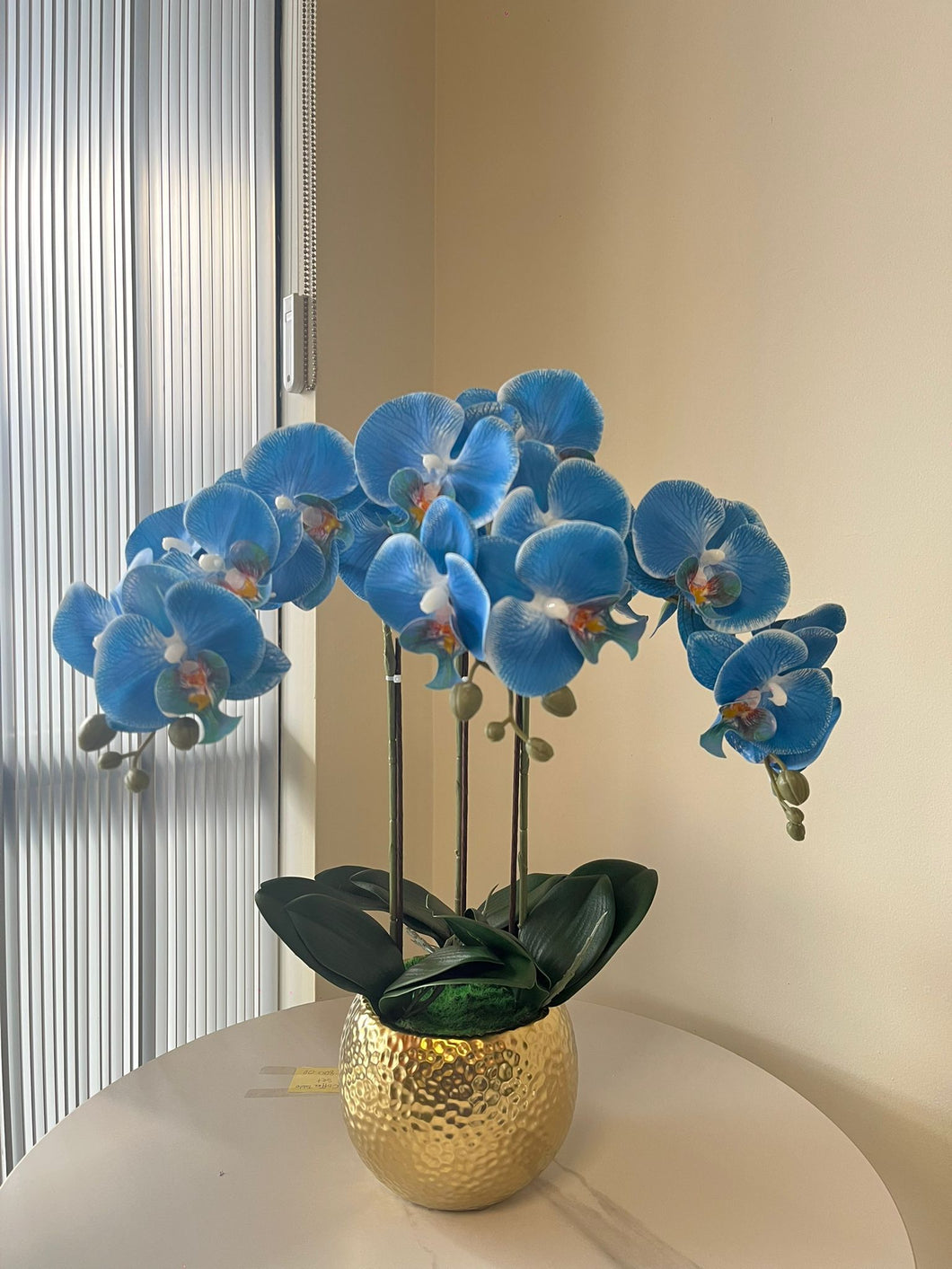 Real Touch Artificial Blue Orchid Arrangement