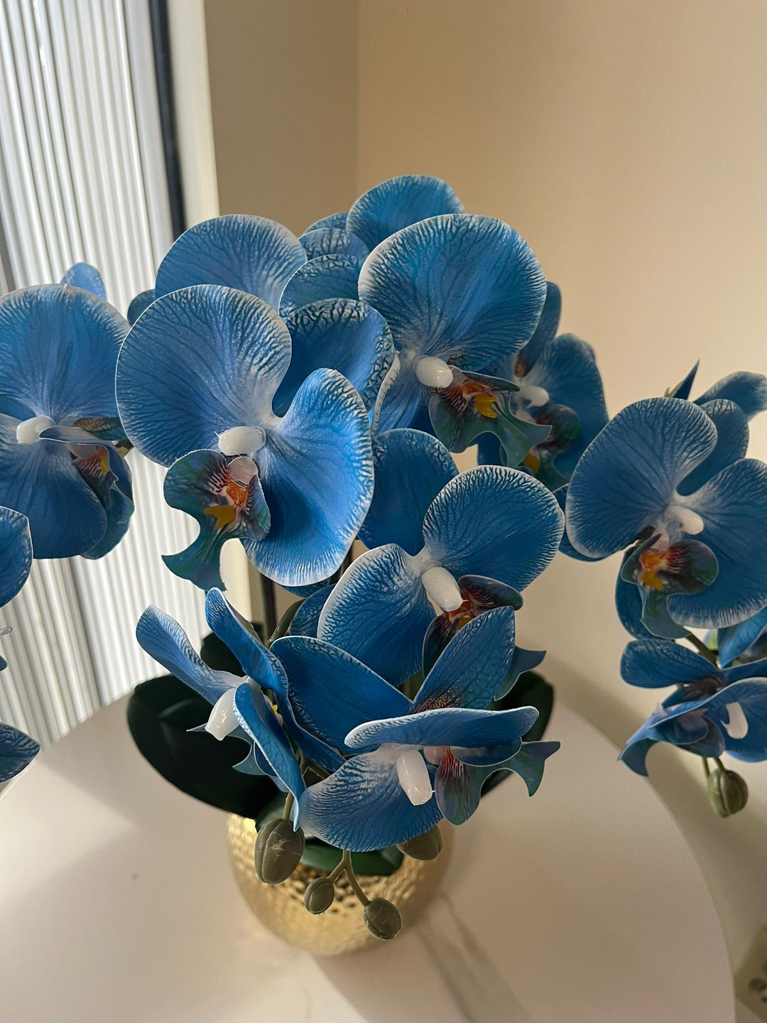 Real Touch Artificial Blue Orchid Arrangement