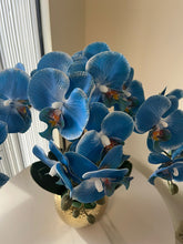 Charger l&#39;image dans la galerie, Real Touch Artificial Blue Orchid Arrangement
