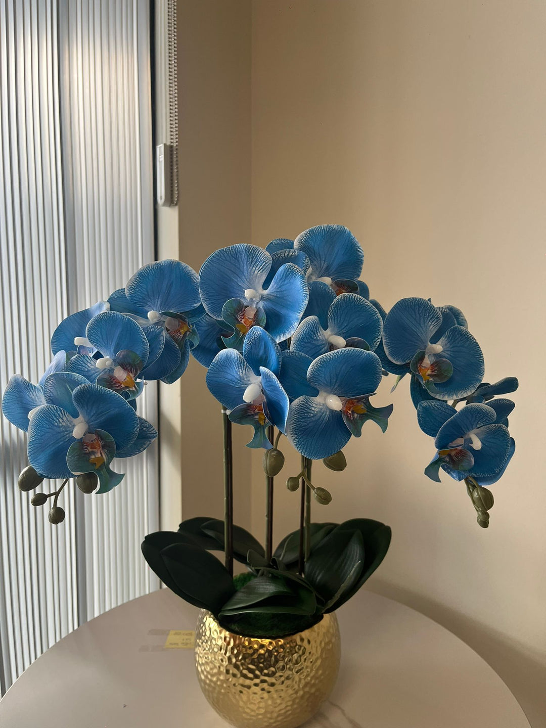 Real Touch Artificial Blue Orchid Arrangement