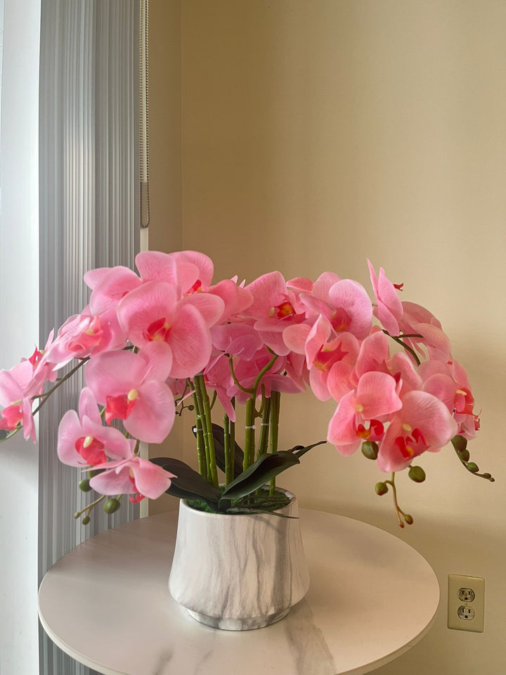 Real touch Artificial Orchid Arrangement (6 Stems)