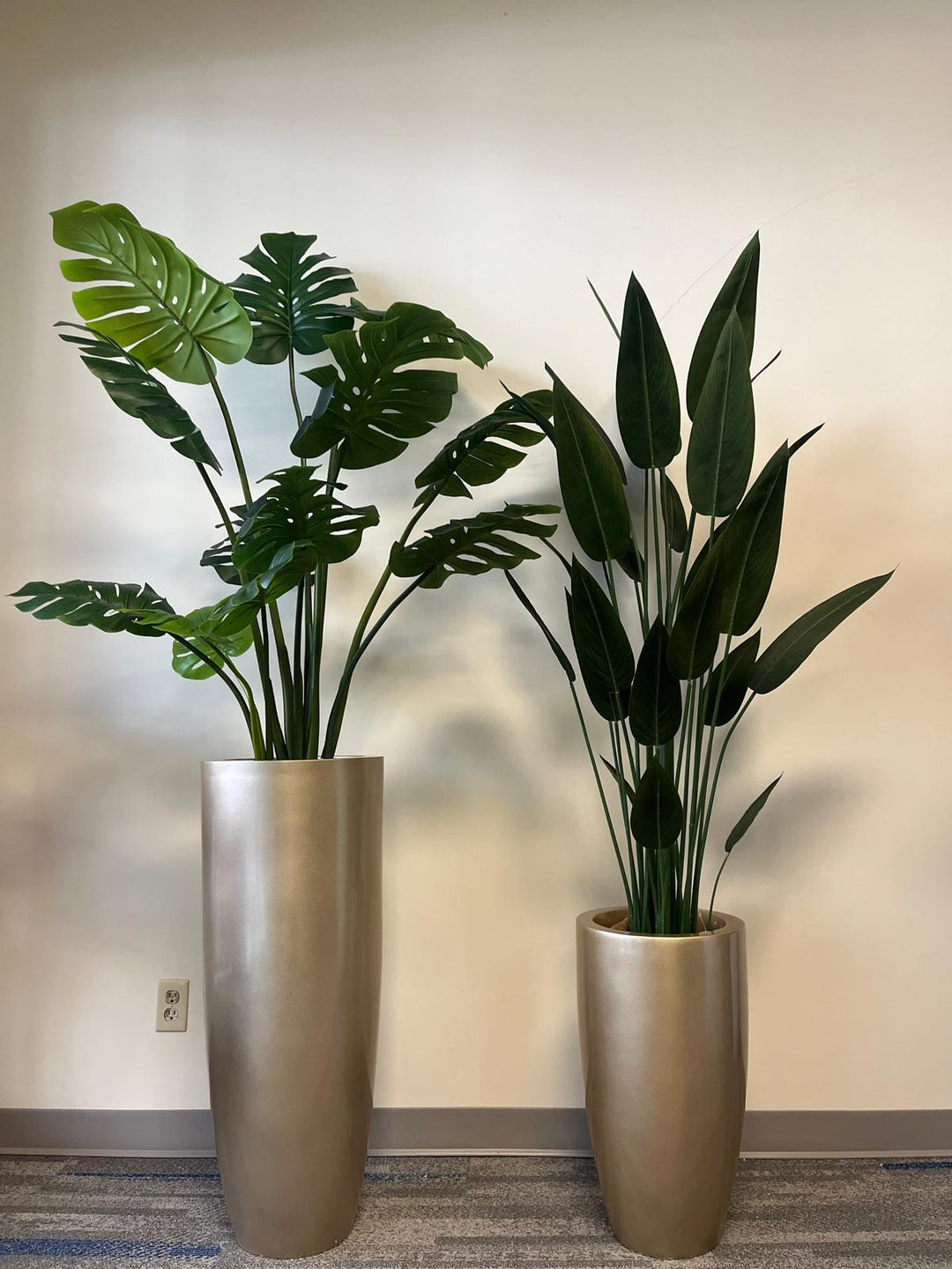 Fiberglass Cylindrical Planters