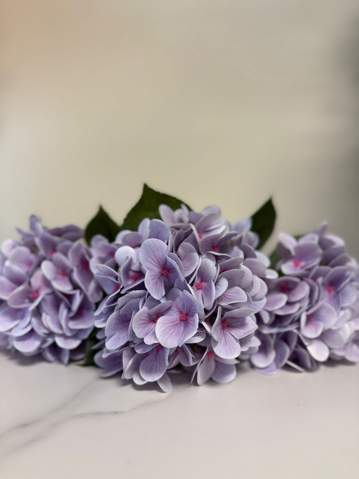 Artificial Purple Hydrangea Stems