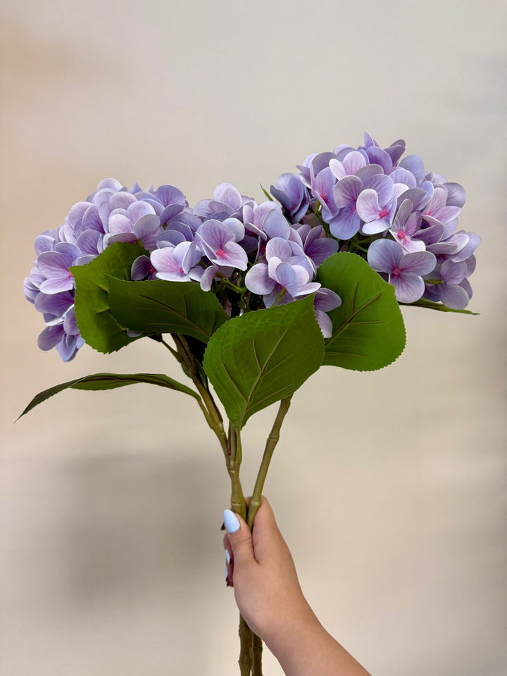 Artificial Purple Hydrangea Stems