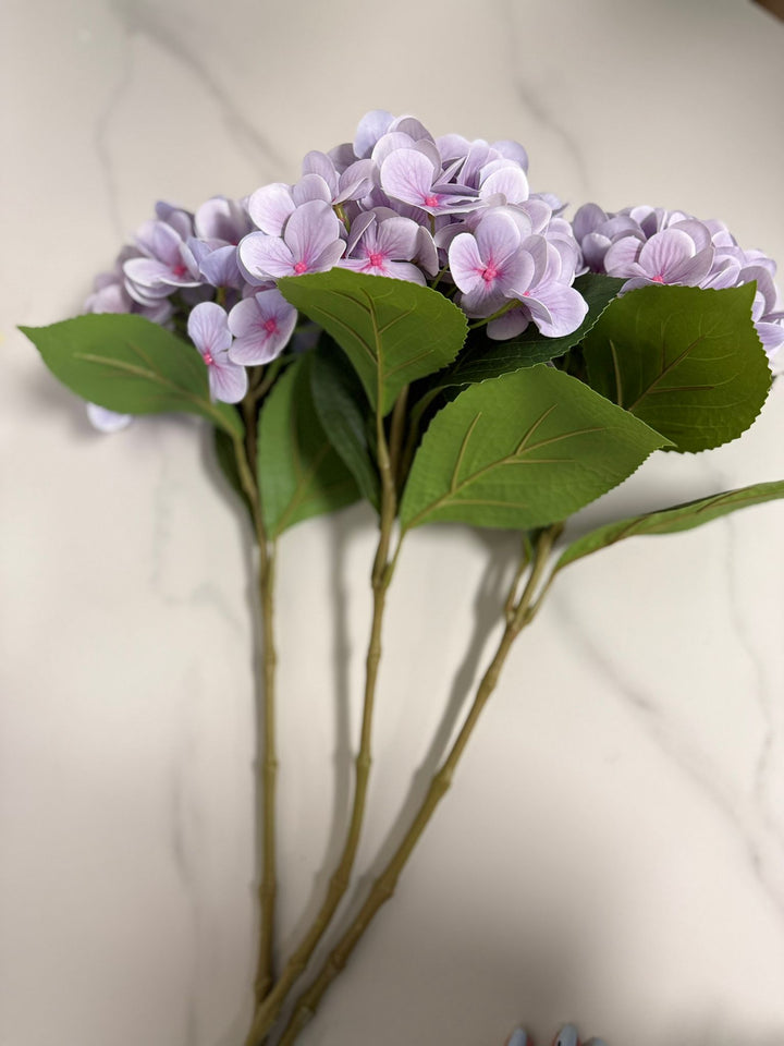 Artificial Purple Hydrangea Stems
