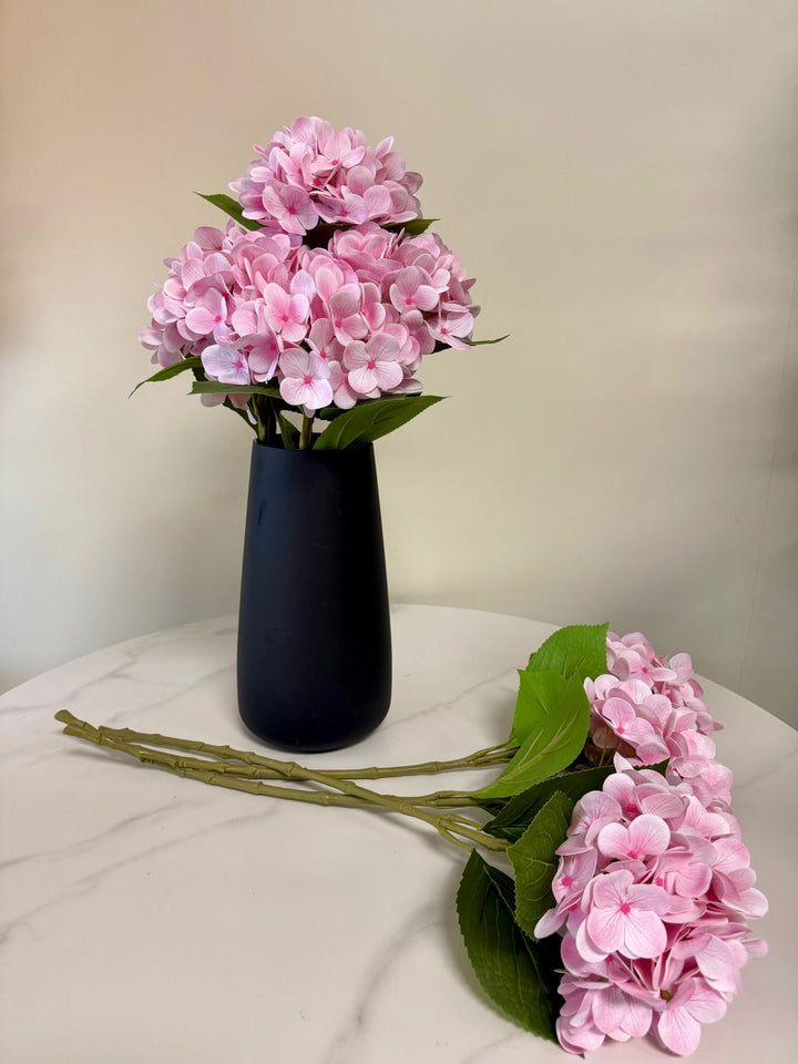 Artificial Light Pink Hydrangea Stems