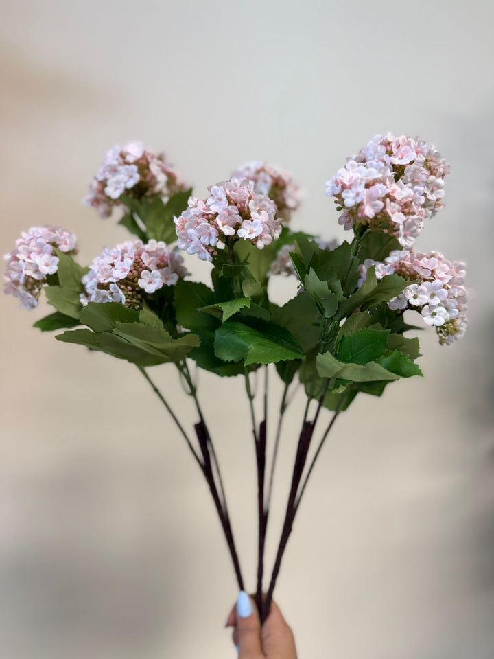 Artificial Light Pink Viburnum Stems