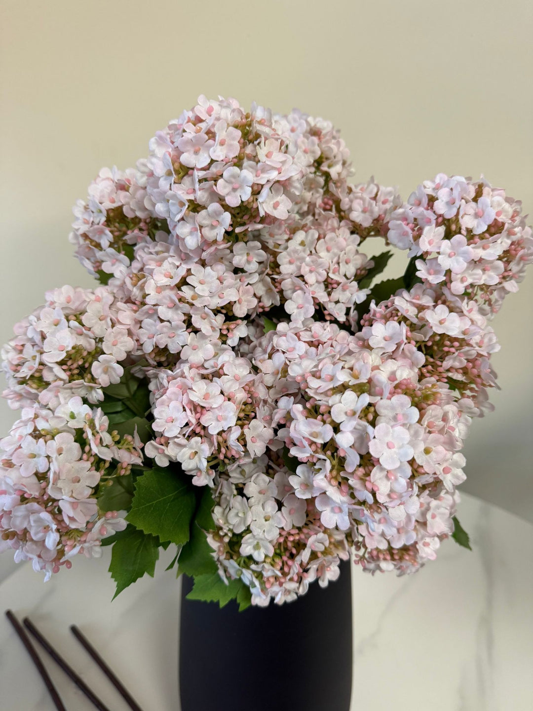Artificial Light Pink Viburnum Stems