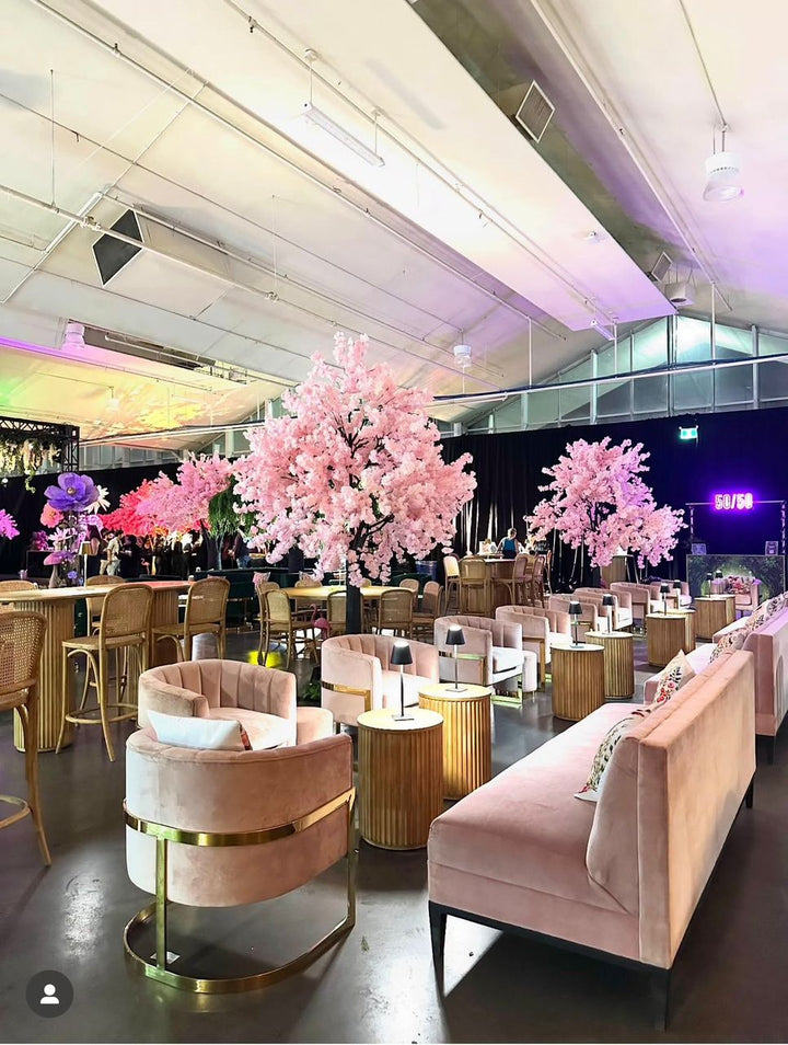 soft pink cherry blossom décor tree for photoshoots at CNE, Toronto