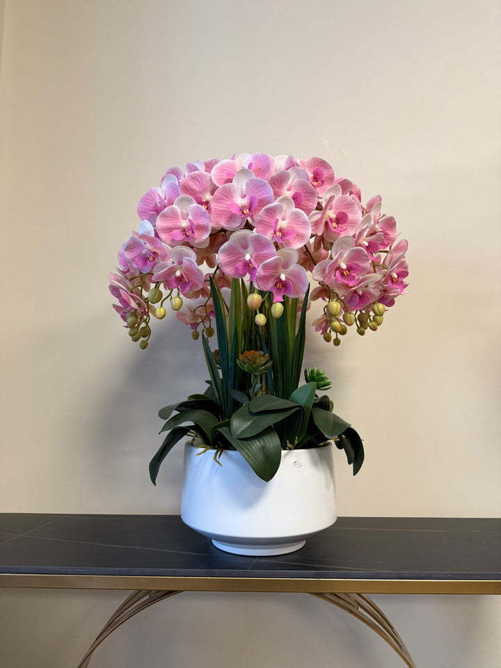 Real touch Artificial Orchid Flower Arrangement (10 stems )