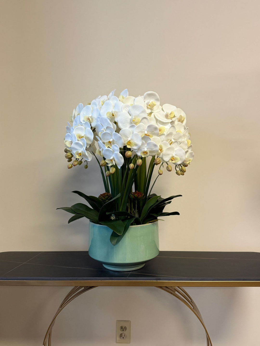 Real touch Artificial Orchid Flower Arrangement (10 stems )