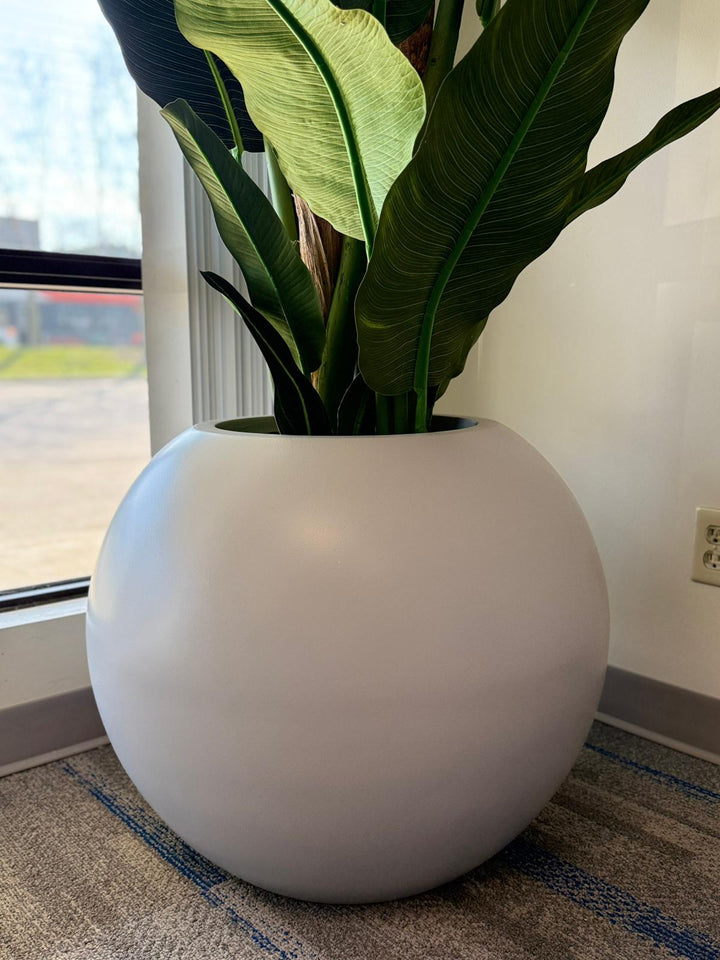 Globe Fiberglass Planters