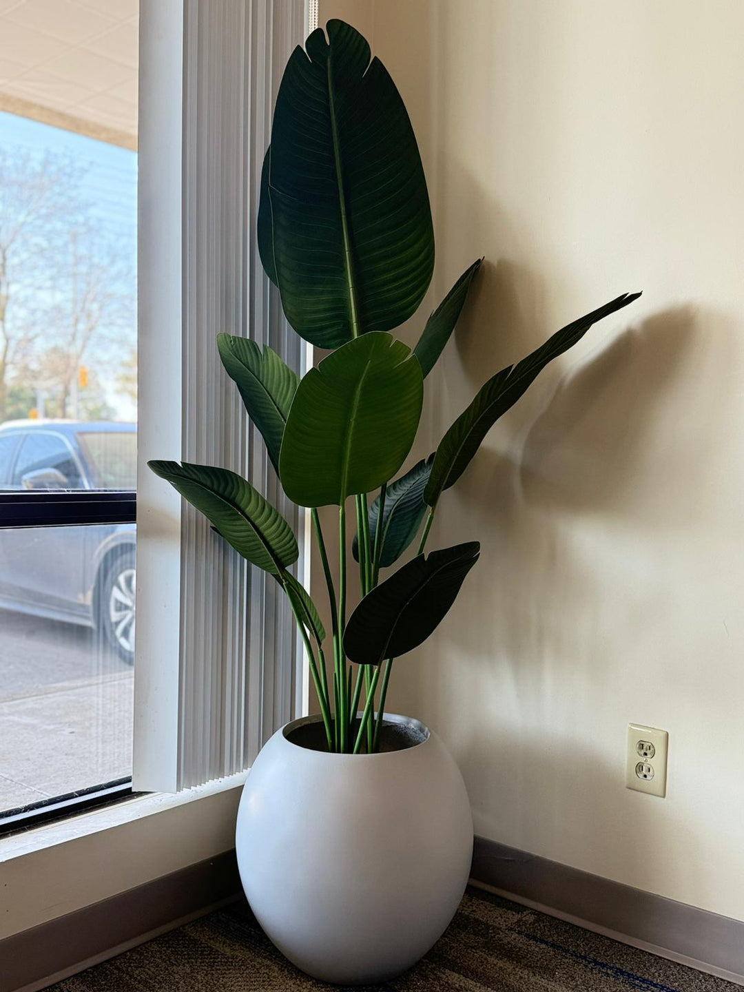 Globe Fiberglass Planters
