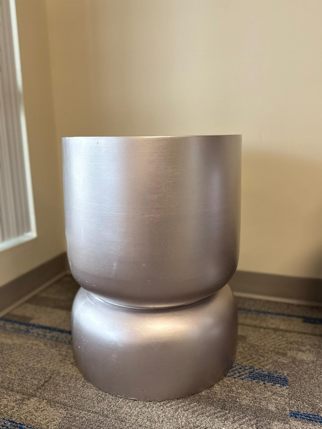 Sleek Stacked Cement Planter