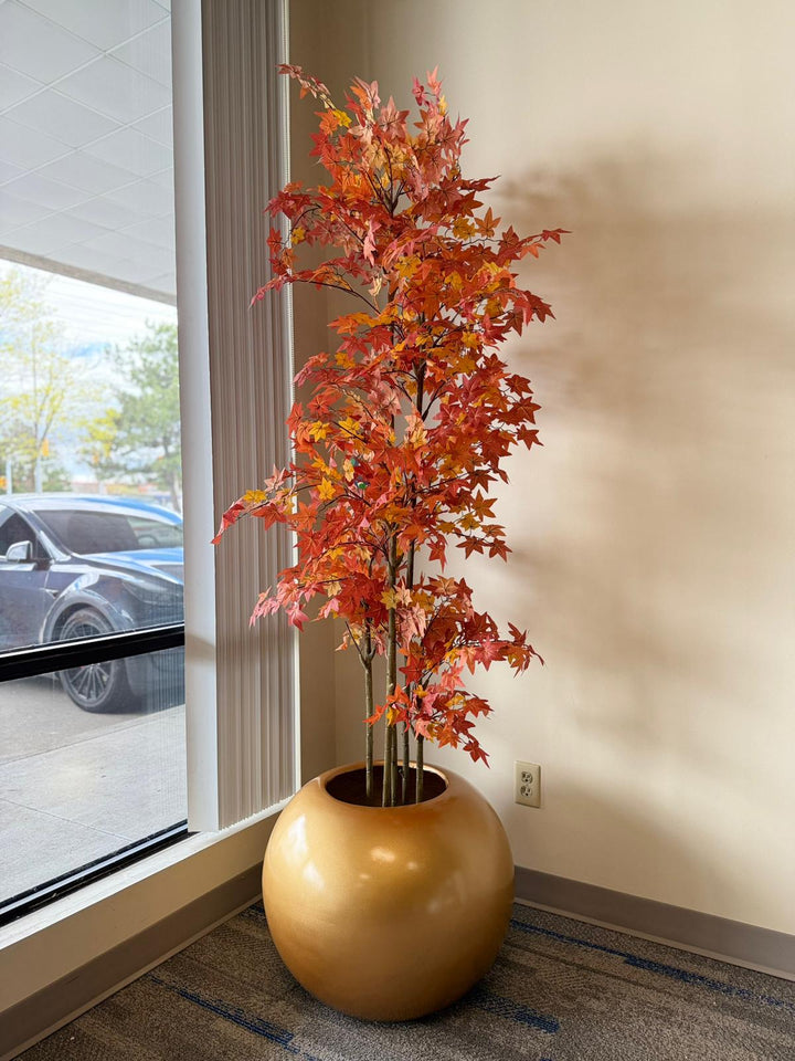 Globe Fiberglass Planters